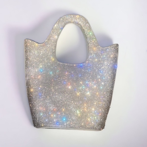 Mini Clutch Structured Rhinestone Bag - Picture 2 of 4